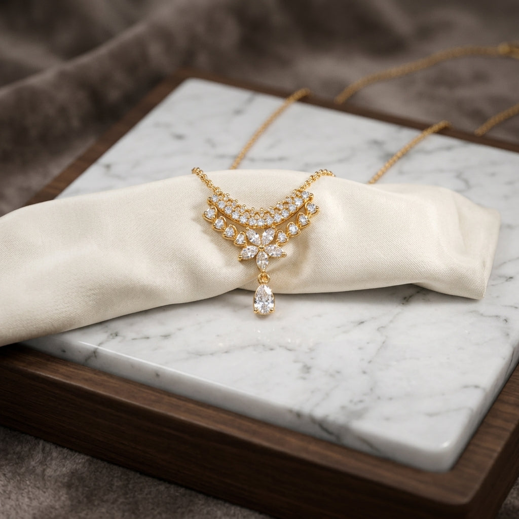 To My Beautiful Wife - Celestia Drop Necklace