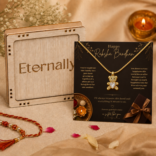 Raksha Bandhan Cute Teddy Necklace