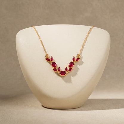 To My Daughter - Red Stone Necklace