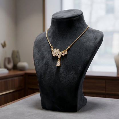 To My Beautiful Wife - Golden Blossom Necklace