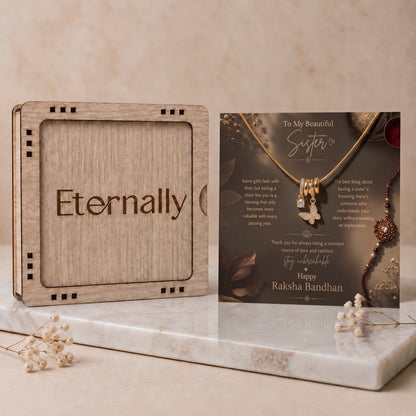 To My Beautiful Sister - Butterfly Necklace