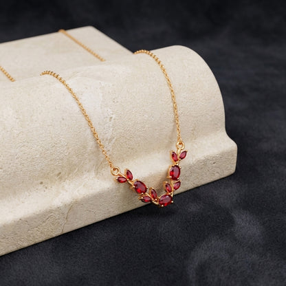 To My Daughter - Red Stone Necklace