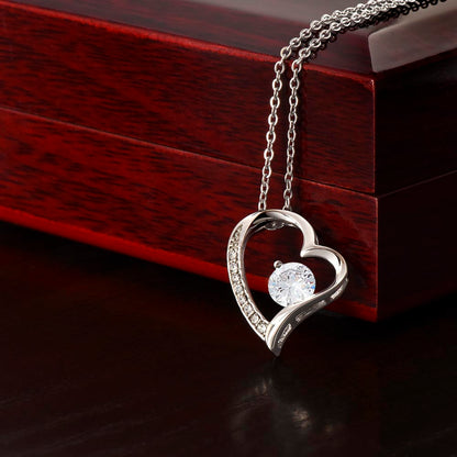 To My Amazing Mom - Heart Necklace Gift - Hindi