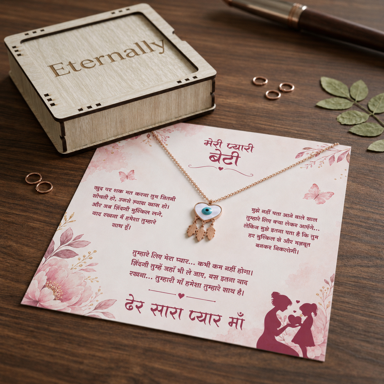 To My Daughter - Evil Eye Necklace