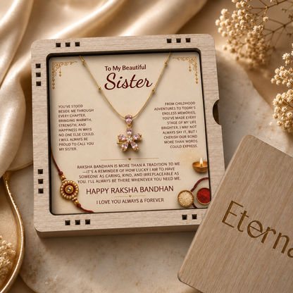 To My Beautiful Sister - Flower Necklace