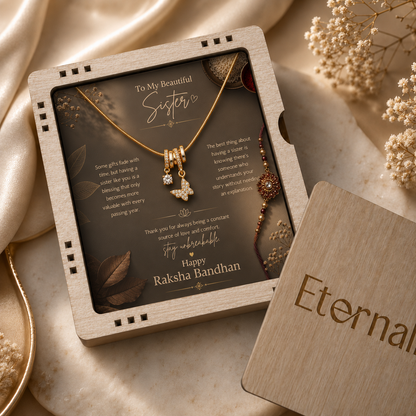 To My Beautiful Sister - Butterfly Necklace