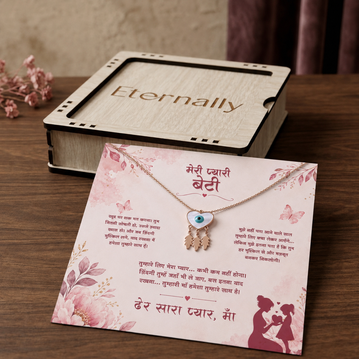 To My Daughter - Evil Eye Necklace