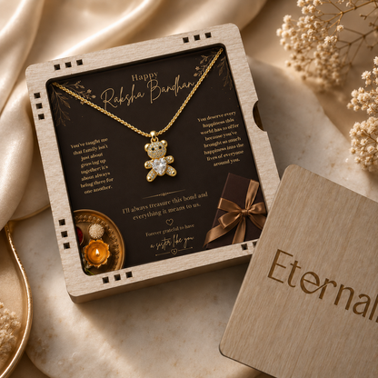 Raksha Bandhan Cute Teddy Necklace
