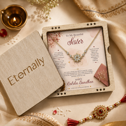 Raksha Bandhan - To My Beautiful Sister - Rakhi Design Necklace