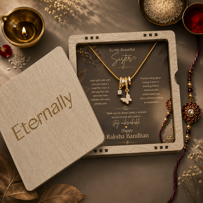 To My Beautiful Sister - Butterfly Necklace
