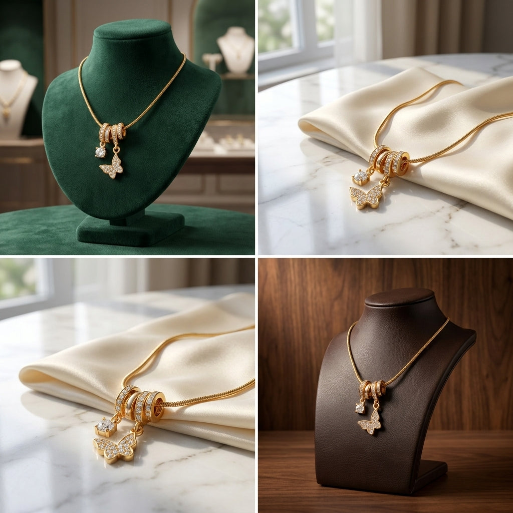 To My Beautiful Sister - Butterfly Necklace