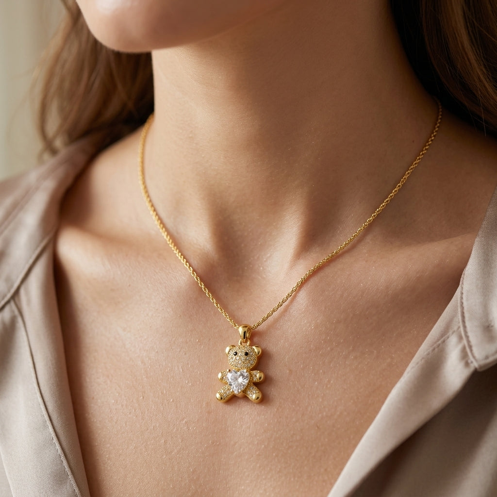 Raksha Bandhan Cute Teddy Necklace