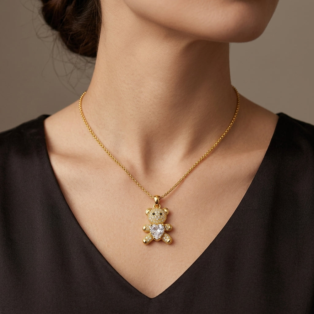 Raksha Bandhan Cute Teddy Necklace
