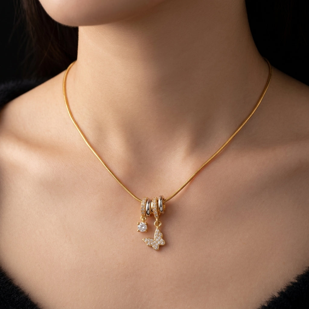 To My Beautiful Sister - Butterfly Necklace