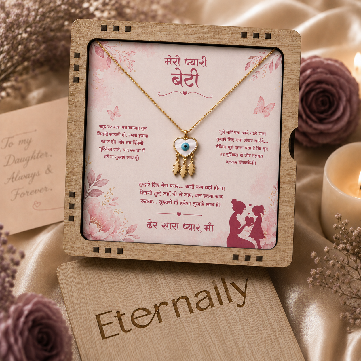 To My Daughter - Evil Eye Necklace