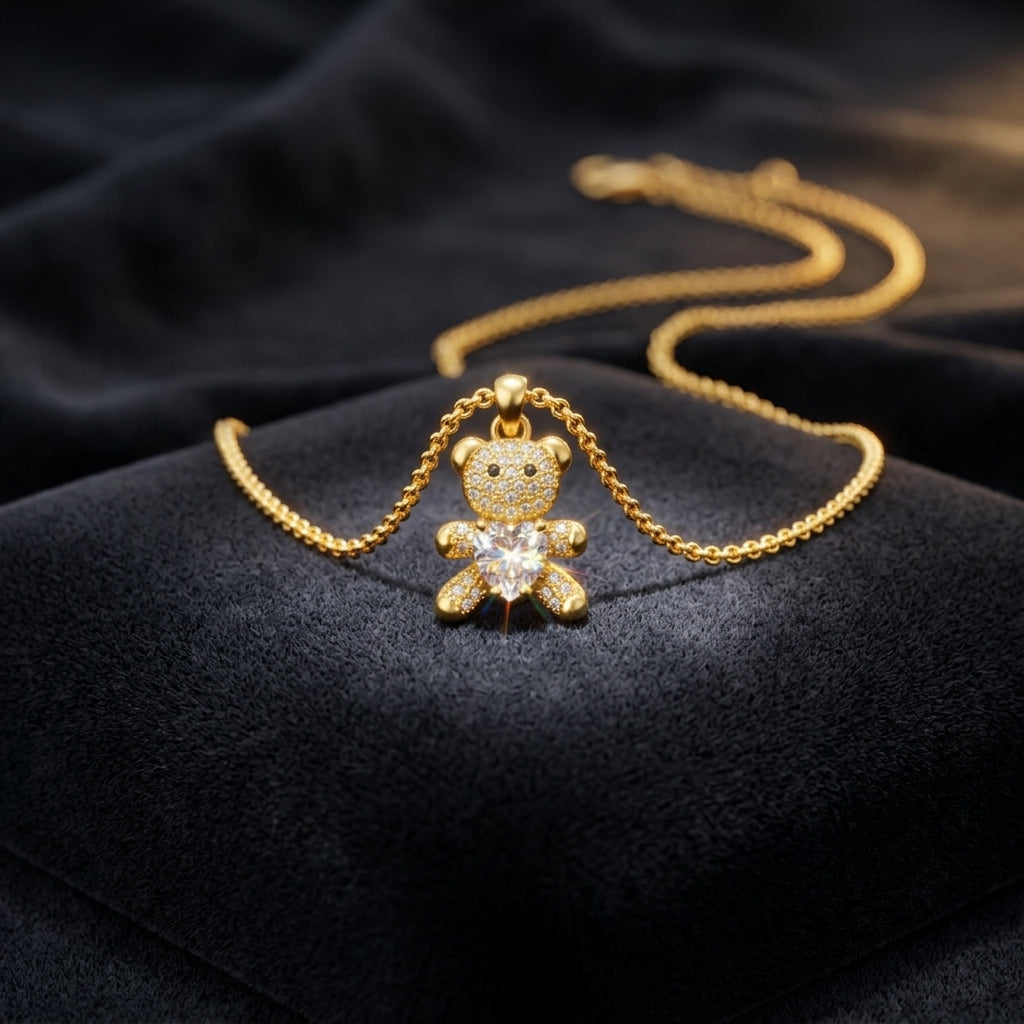 Raksha Bandhan Cute Teddy Necklace
