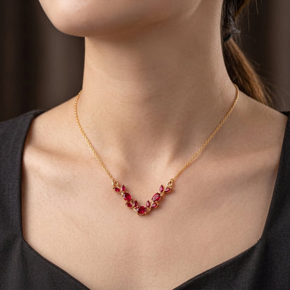 To My Daughter - Red Stone Necklace