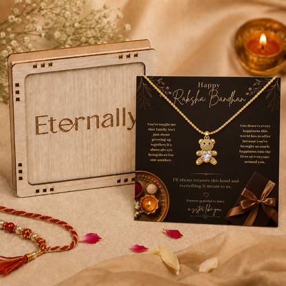 Raksha Bandhan Cute Teddy Necklace