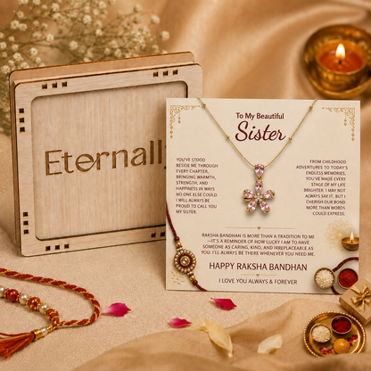 To My Beautiful Sister - Flower Necklace