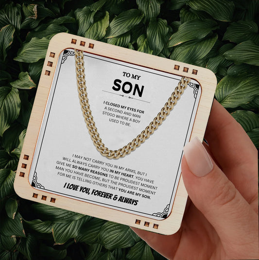 To My Son, You Made Me Proud - Cuban Chain Regular price