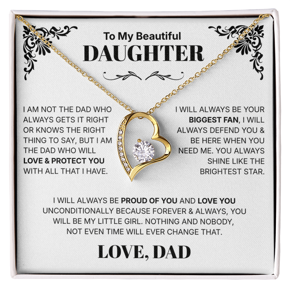 To My Daughter - Necklace For Daughter From Dad.