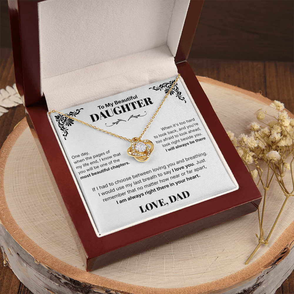 Always in Your Heart  - Necklace For Daughter From Dad