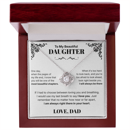 Always in Your Heart  - Necklace For Daughter From Dad