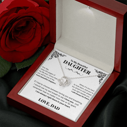 Always in Your Heart  - Necklace For Daughter From Dad