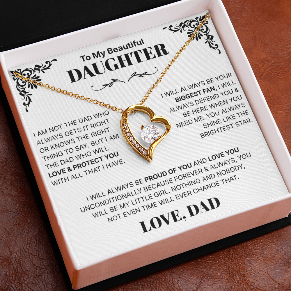 To My Daughter - Necklace For Daughter From Dad.