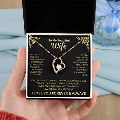 To My Wife – Love of My Life Necklace - English.