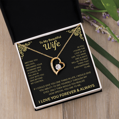 To My Wife – Love of My Life Necklace - English.