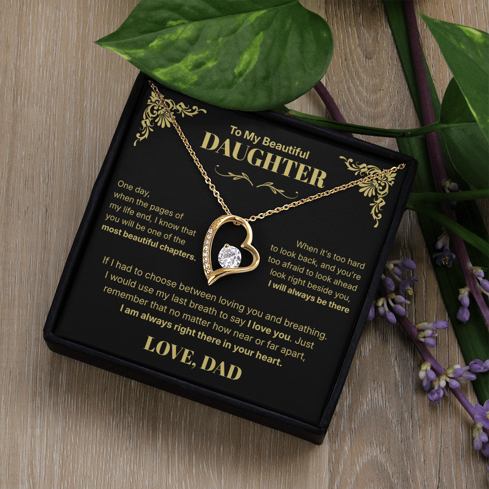 Always in Your Heart  - Necklace For Daughter From Dad.