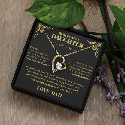 Always in Your Heart  - Necklace For Daughter From Dad.