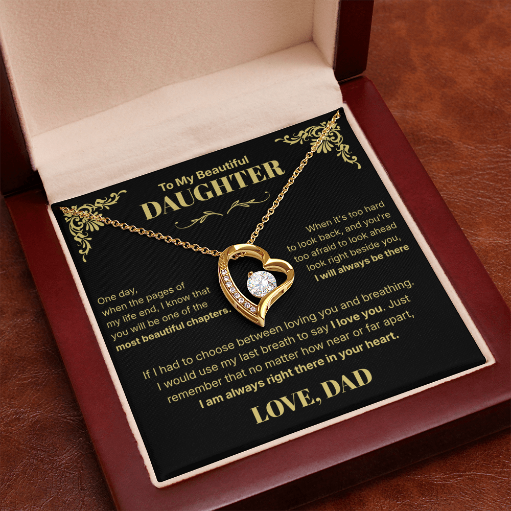Always in Your Heart  - Necklace For Daughter From Dad.