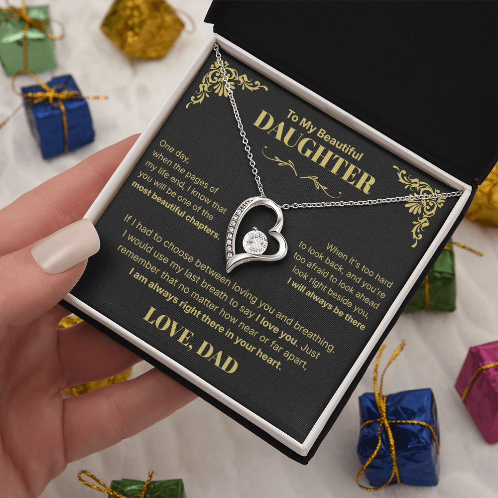 Always in Your Heart  - Necklace For Daughter From Dad.