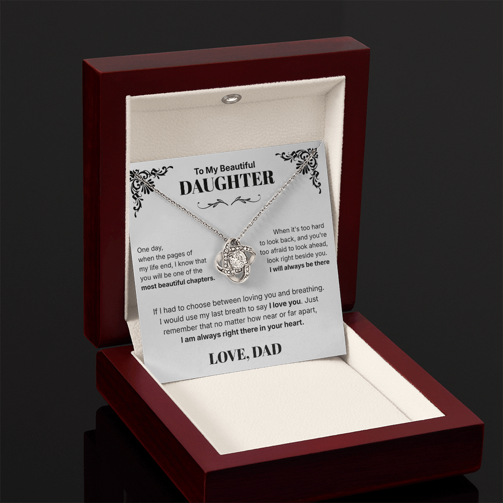 Always in Your Heart  - Necklace For Daughter From Dad