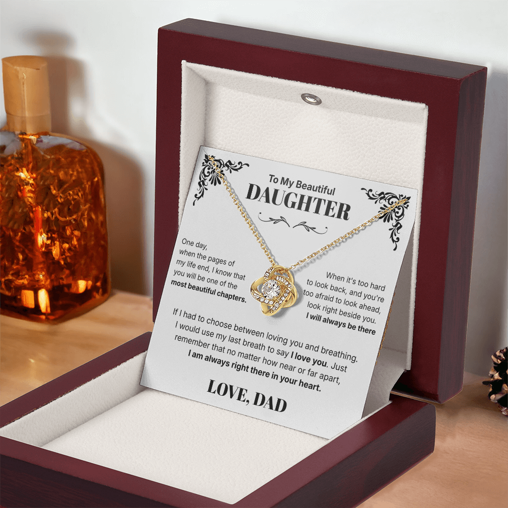 Always in Your Heart  - Necklace For Daughter From Dad
