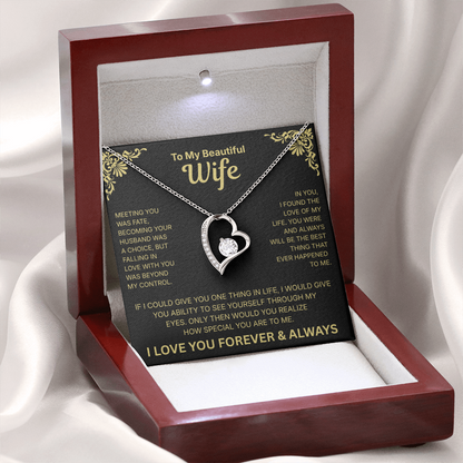 To My Wife – Love of My Life Necklace - English.
