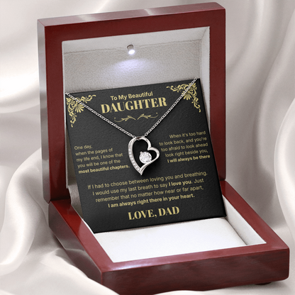 Always in Your Heart  - Necklace For Daughter From Dad.