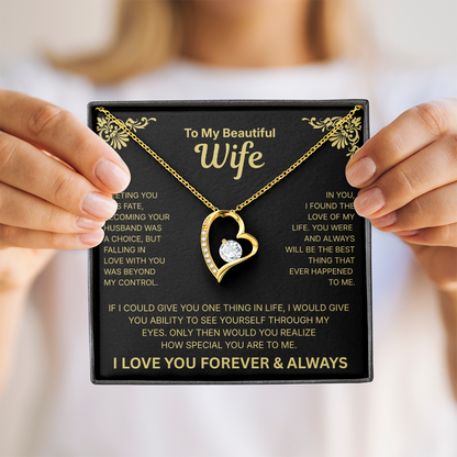 To My Wife – Love of My Life Necklace - English.