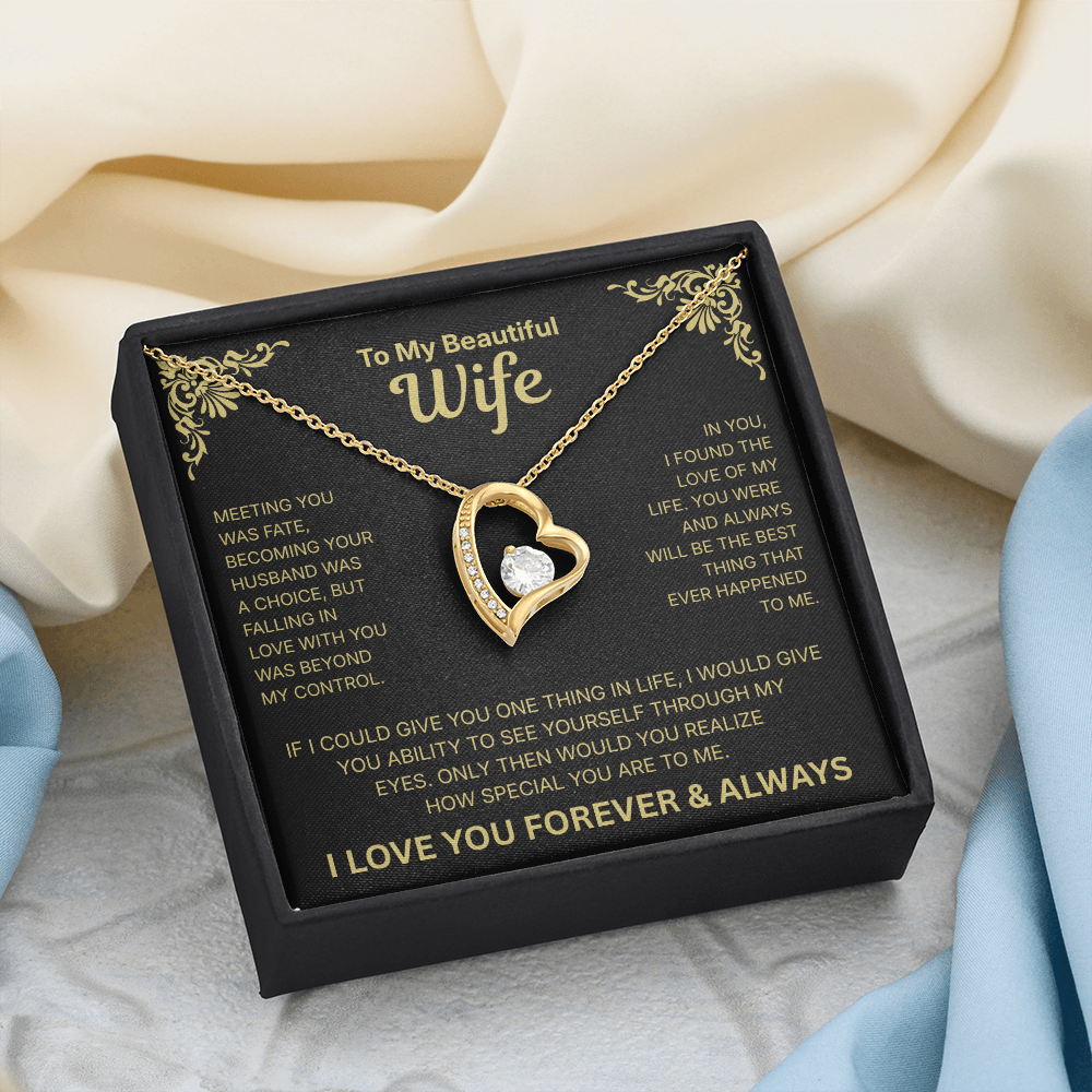 To My Wife – Love of My Life Necklace - English.