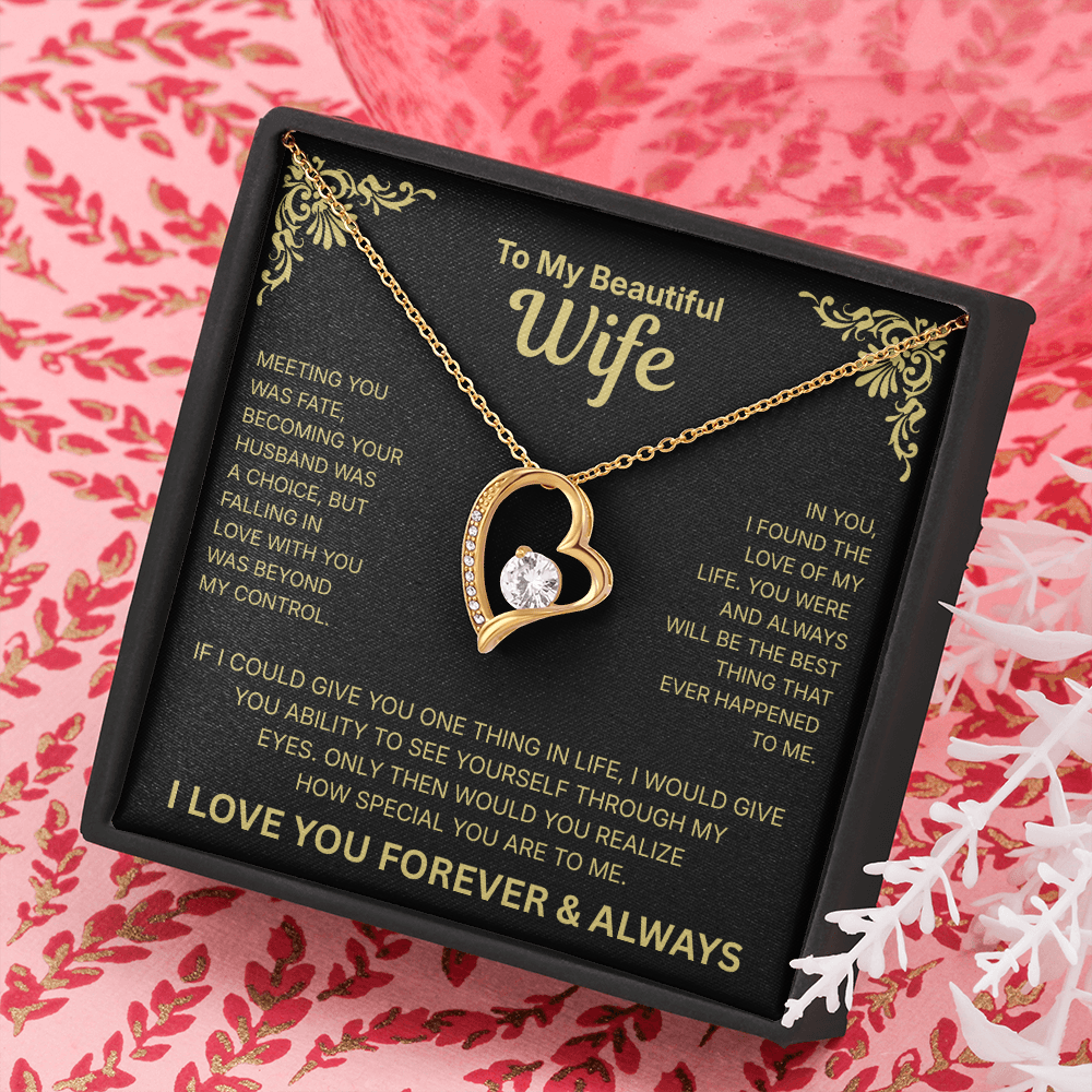 To My Wife – Love of My Life Necklace - English.