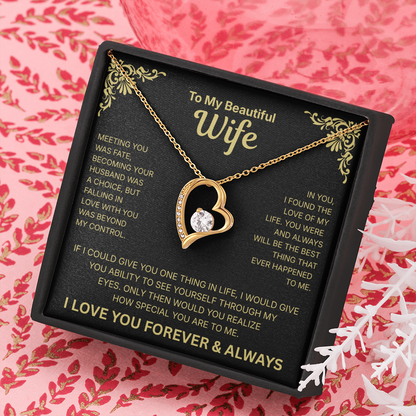 To My Wife – Love of My Life Necklace - English.