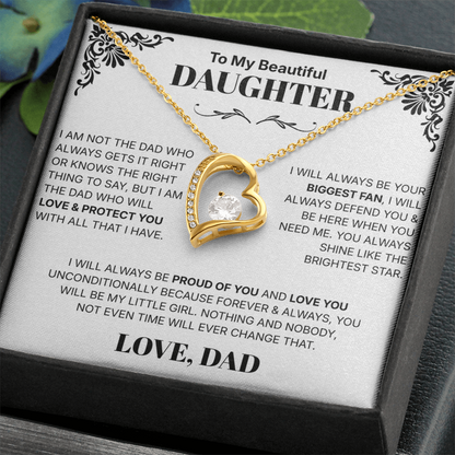 To My Daughter - Necklace For Daughter From Dad.