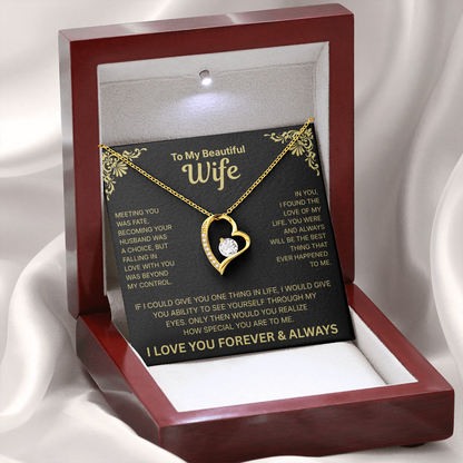 To My Wife – Love of My Life Necklace - English.