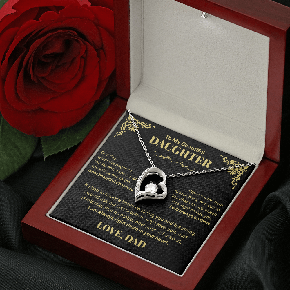 Always in Your Heart  - Necklace For Daughter From Dad.