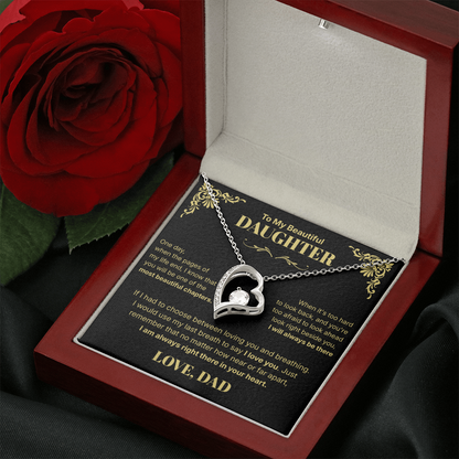 Always in Your Heart  - Necklace For Daughter From Dad.
