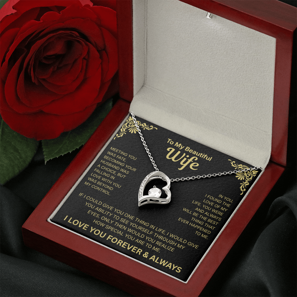 To My Wife – Love of My Life Necklace - English.