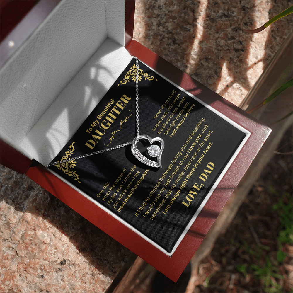 Always in Your Heart  - Necklace For Daughter From Dad.