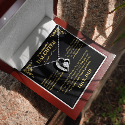 Always in Your Heart  - Necklace For Daughter From Dad.